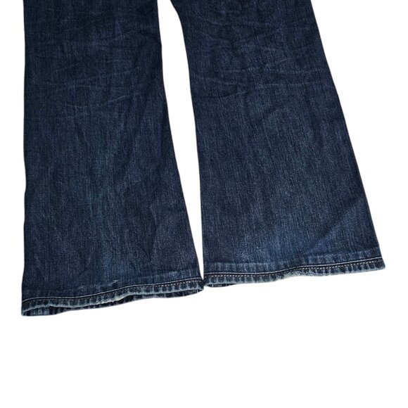 True Religion Jeans Womens 29 Billy Big QT Dark Wash Low Rise Boot Made In USA - Picture 8 of 11